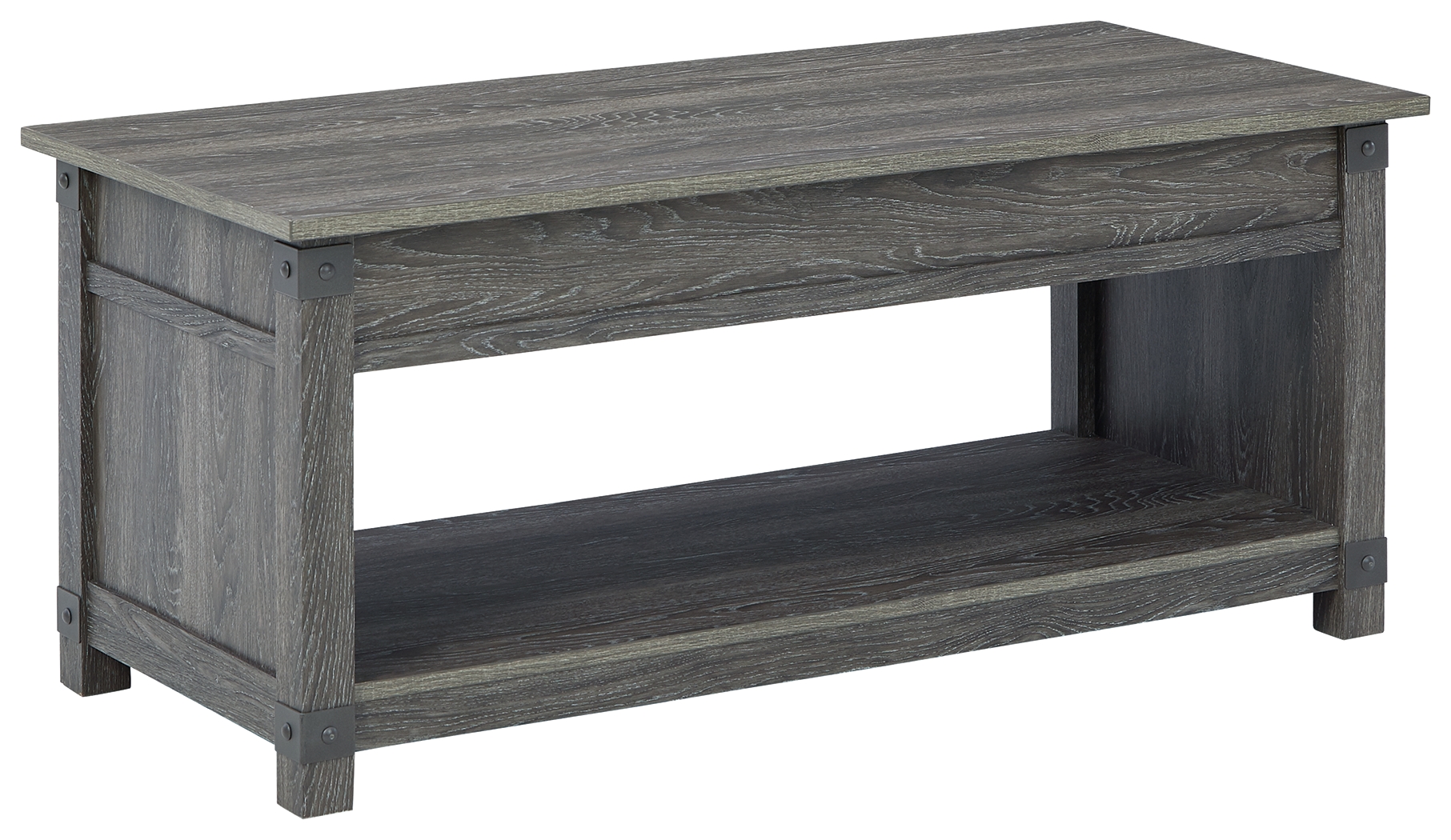 Freedan Gray Rectangular Lift Top Cocktail Table | Woodstock