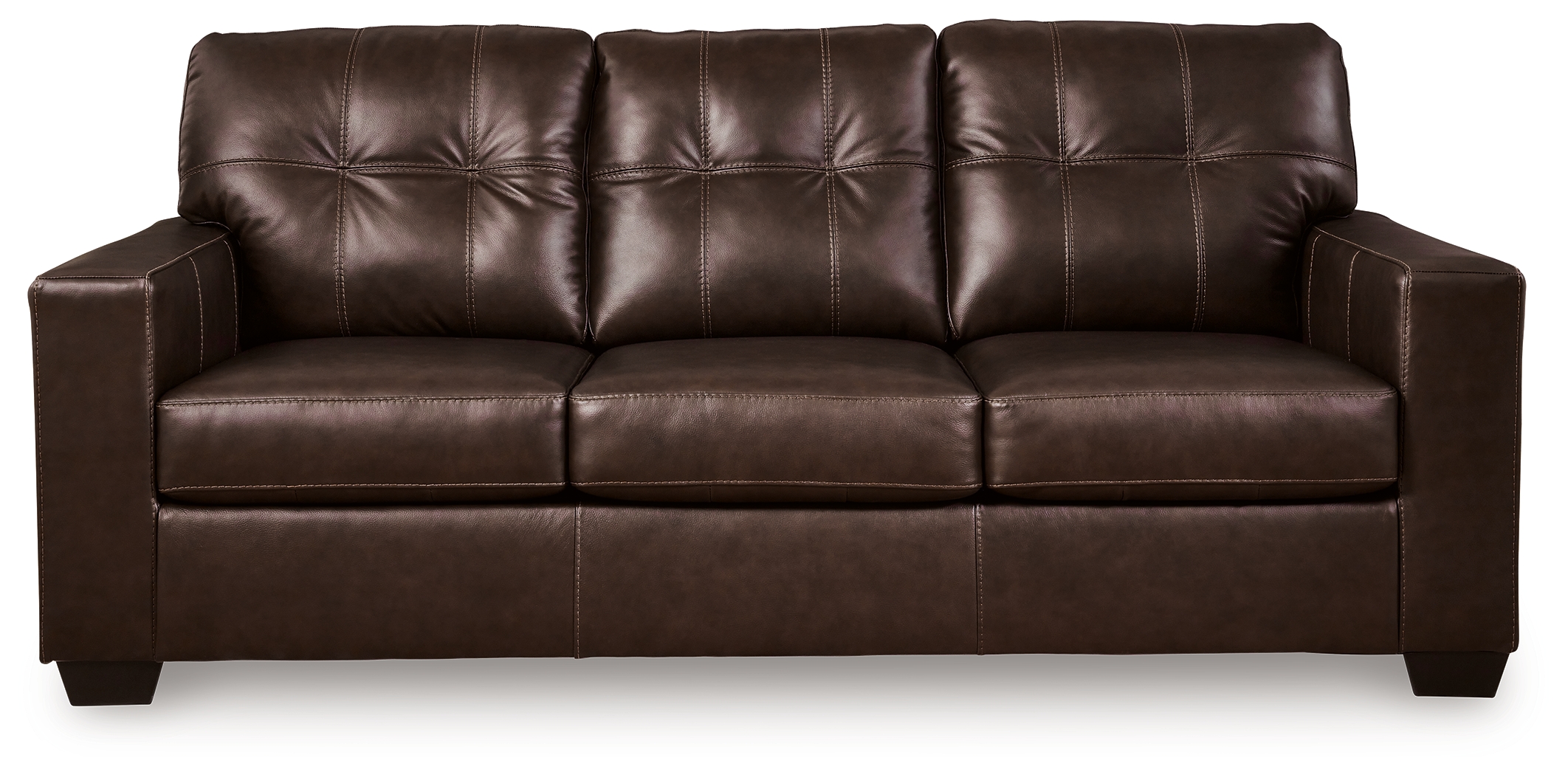 Santorine Dark Brown Leather Sofa | Woodstock Furniture & Mattress