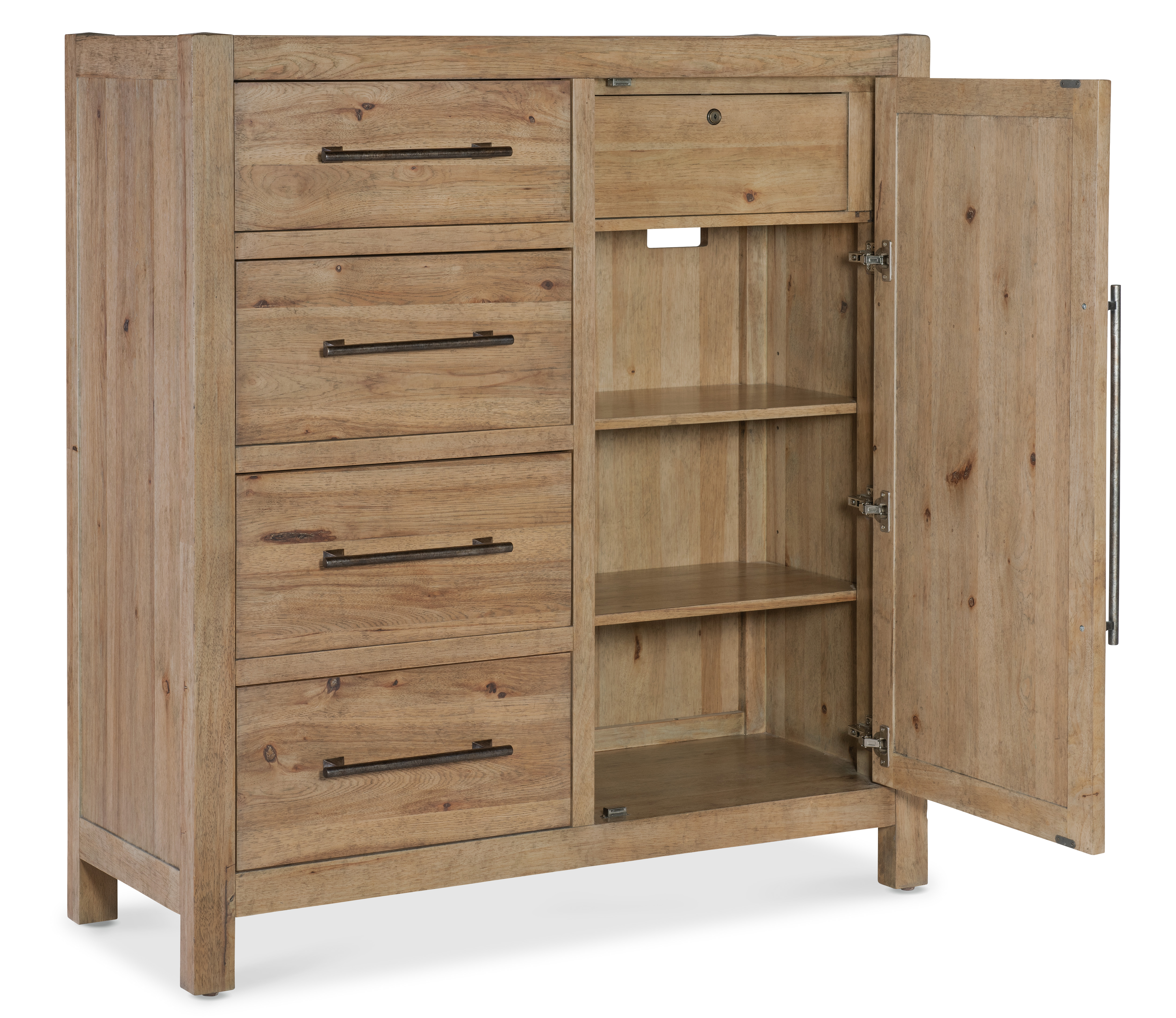 Vineyard Row Sonoma Brown 4 Drawer Door Chest | Woodstock