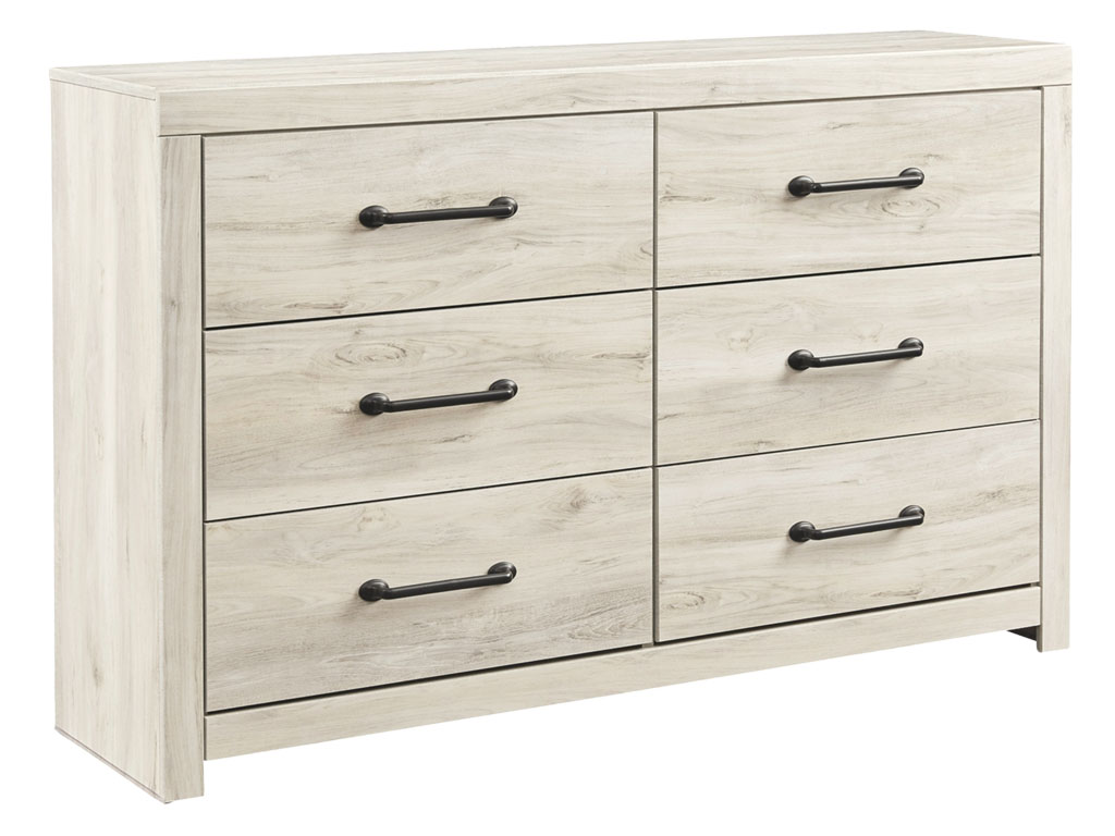 ゆめ Cambeck Whitewash 6 Drawer Dresser | Woodstock Furniture