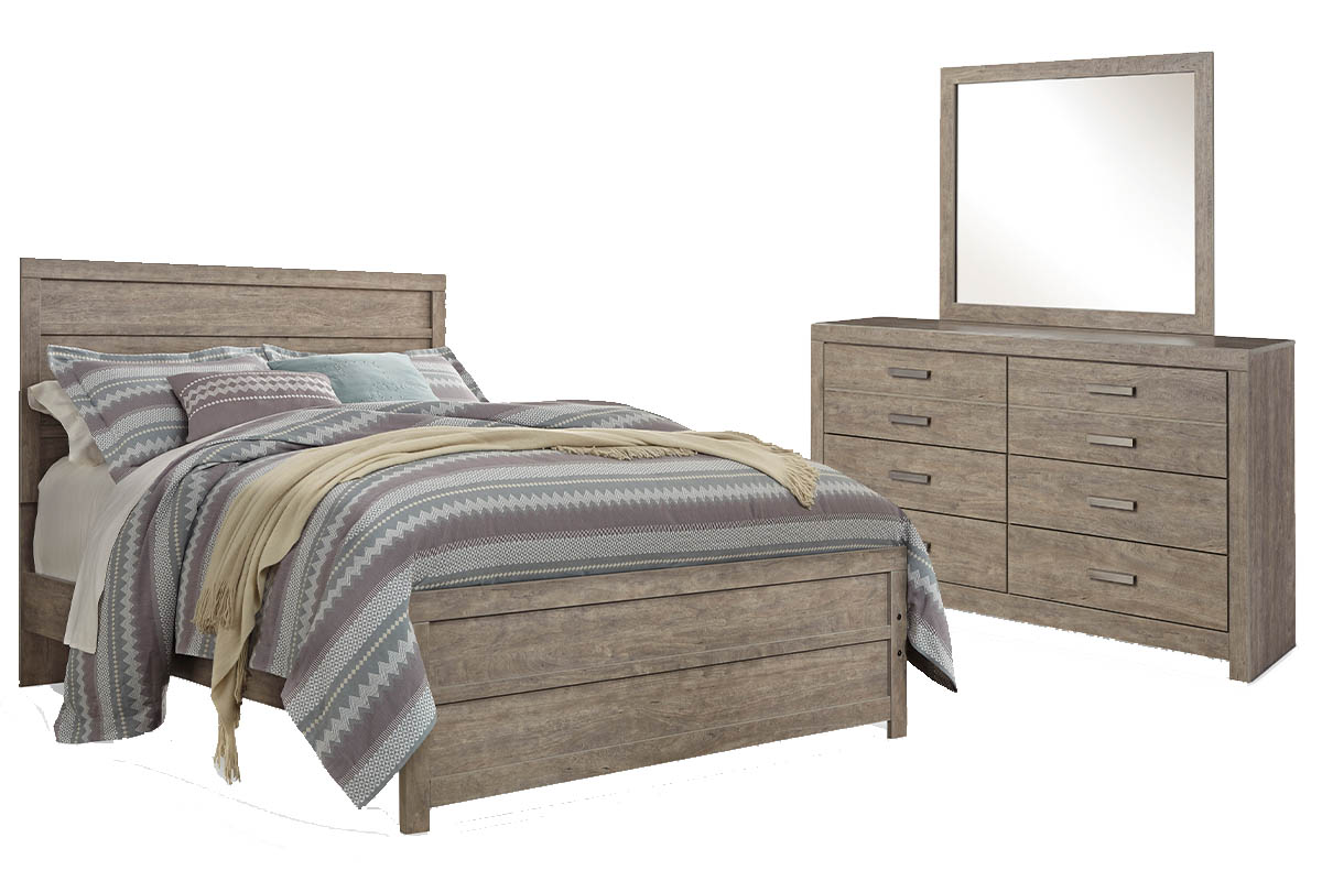 3 piece dresser set grey Culverbach Gray Queen Panel Bedroom diy black and grey dresser