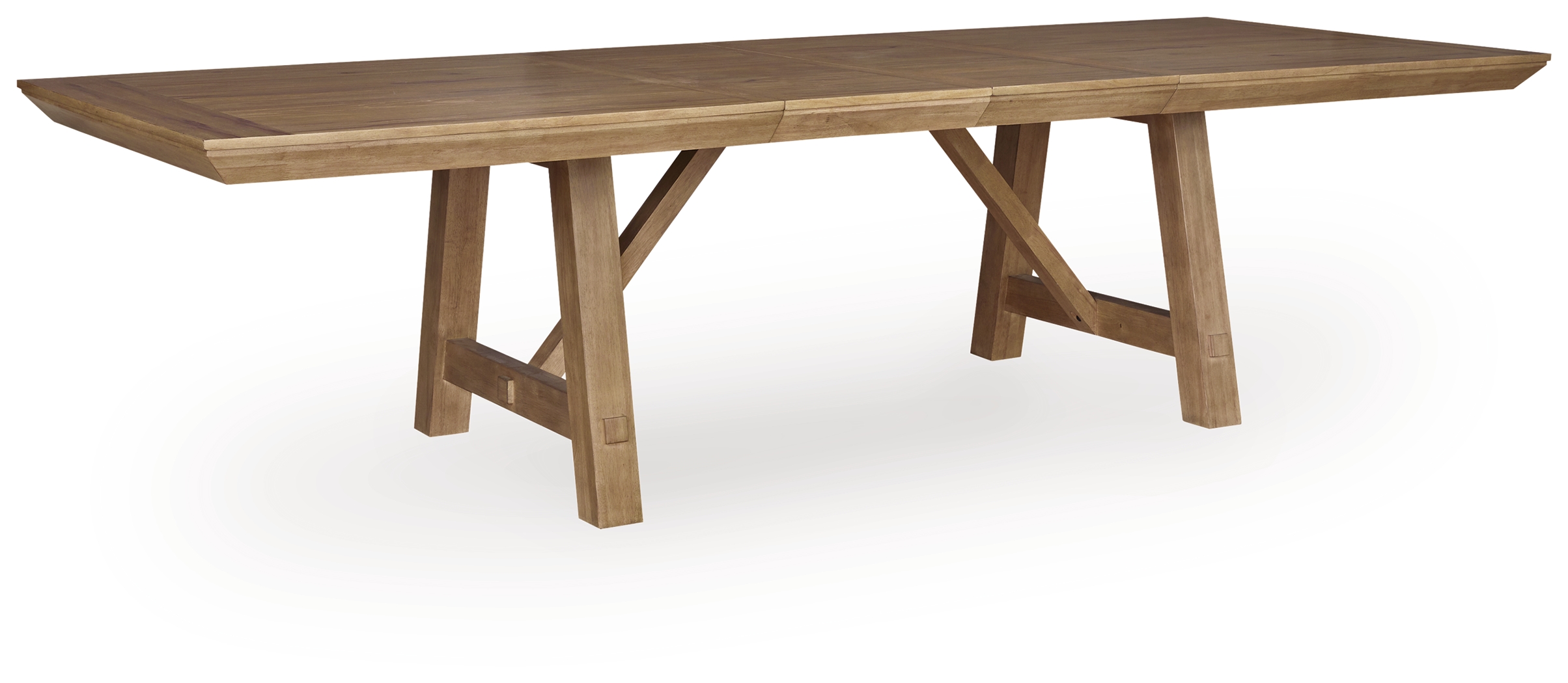 Ridgester Light Brown Rectangular Extension Dining Table