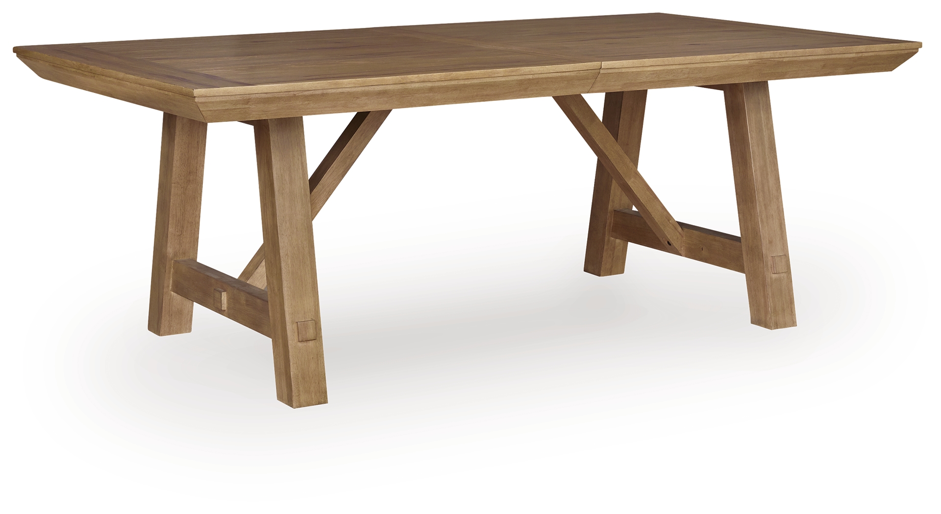 Ridgester Light Brown Rectangular Extension Dining Table