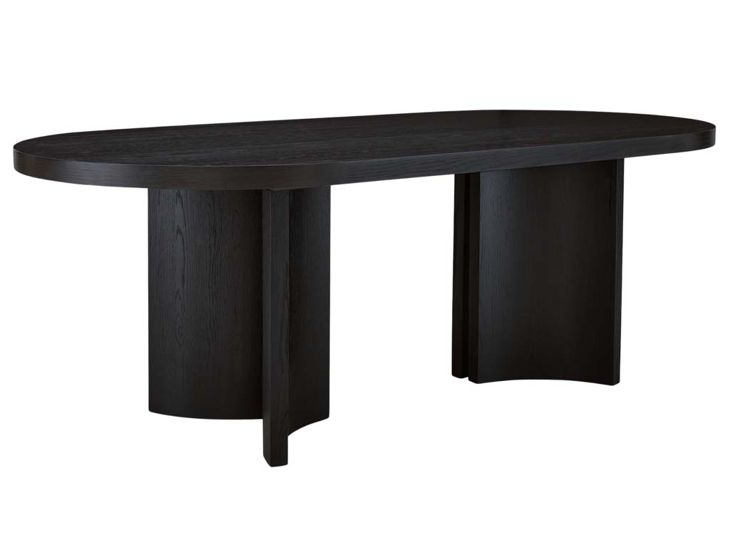 Rowanbeck Black Oval Dining Table | Woodstock Furniture & Mattress