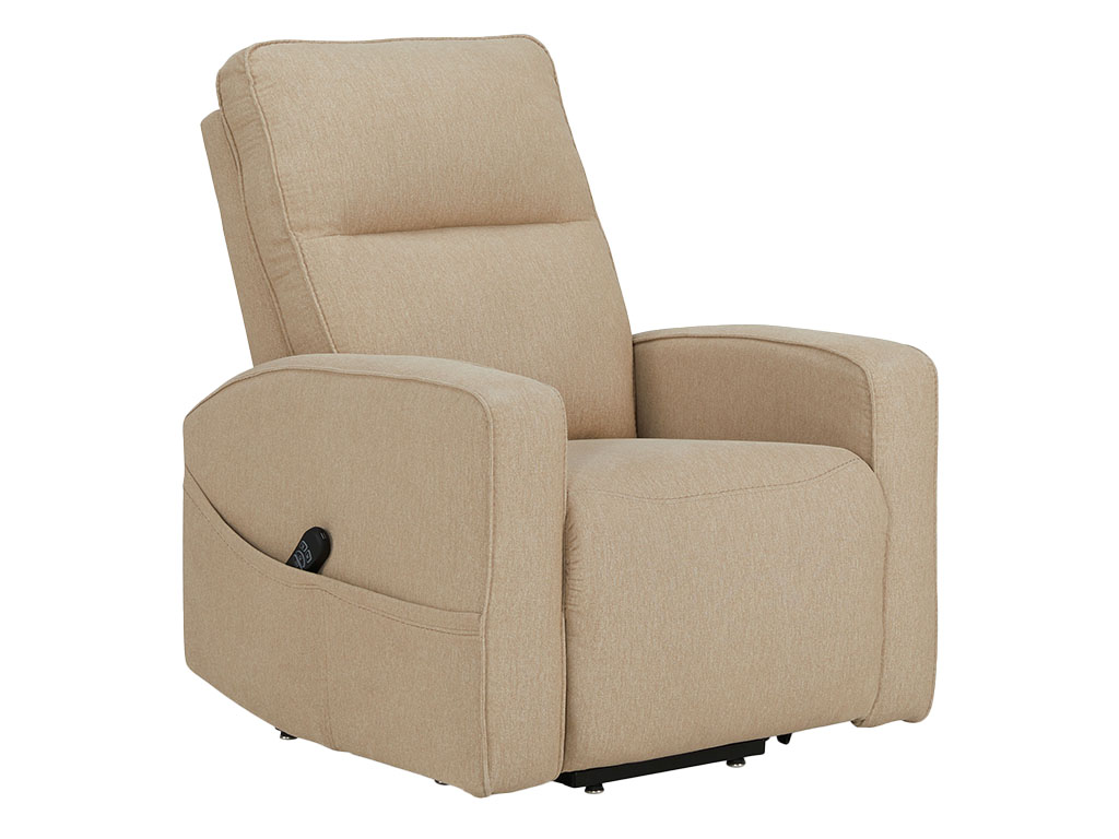 Starganza Taupe Power Lift Recliner With Heat Massage | Woodstock