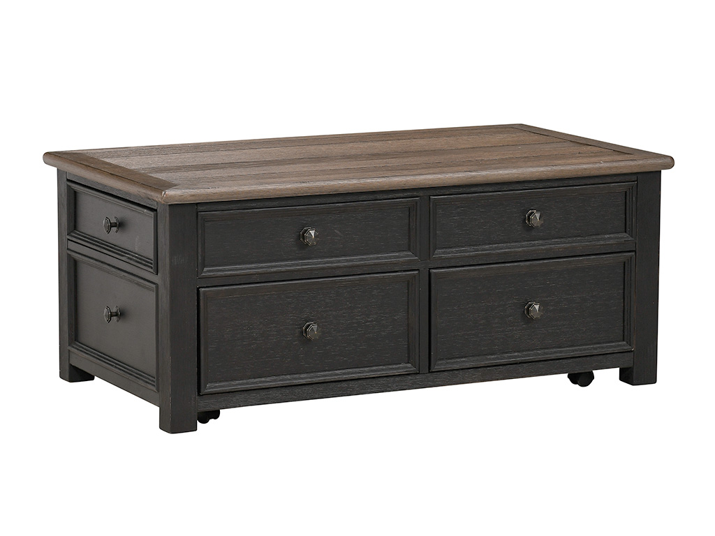 Tyler Creek Lift Top Cocktail Table Casters | Woodstock Furniture