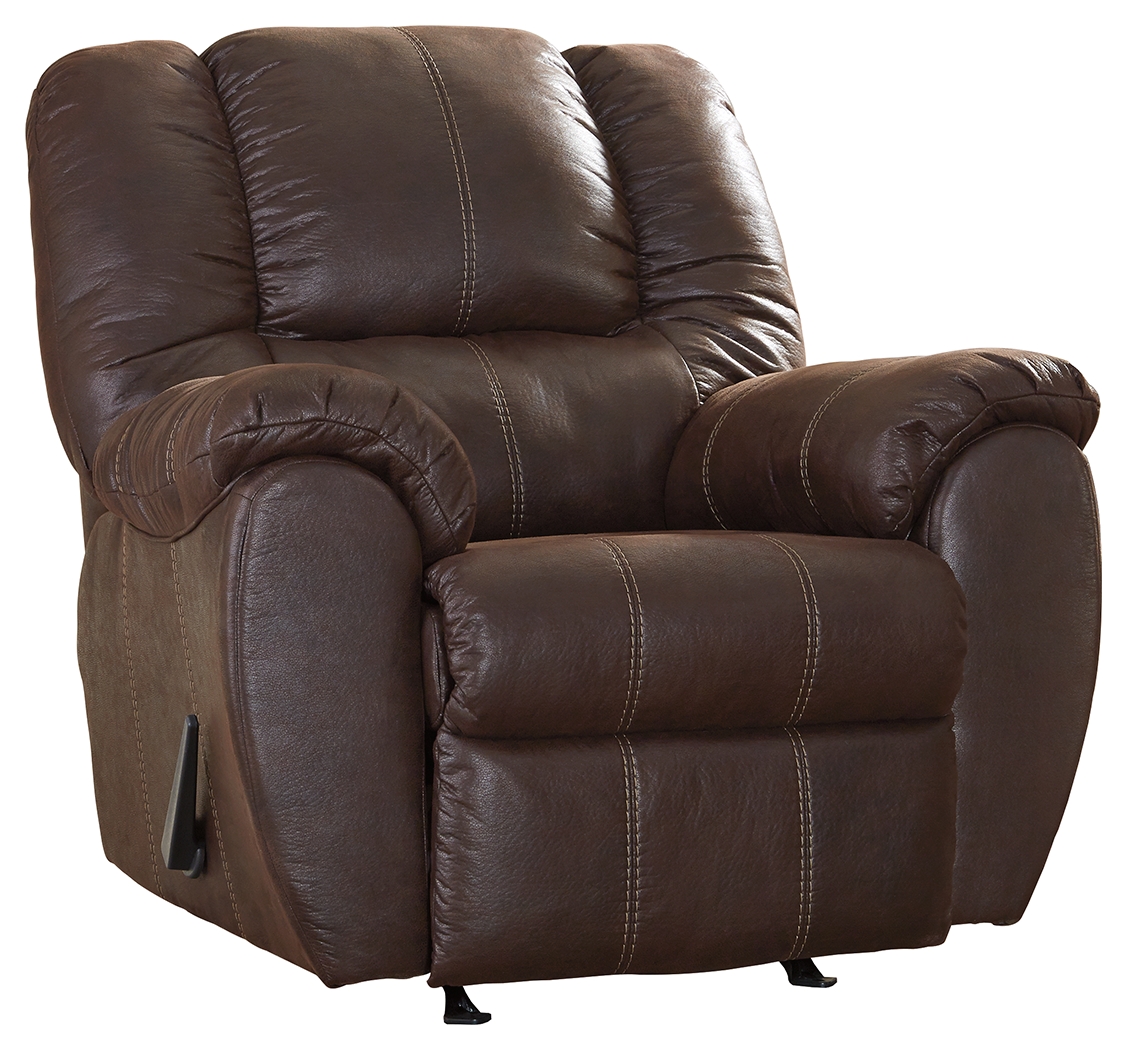 Mcgann Walnut Manual Rocker Recliner | Woodstock Furniture