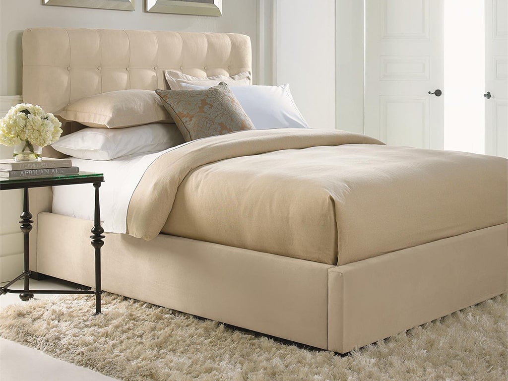 ACMEfurniture ABEIBARARUGアベイバララグ140x200 Avery White Cream Upholstered Panel Bed | Woodstock Furniture