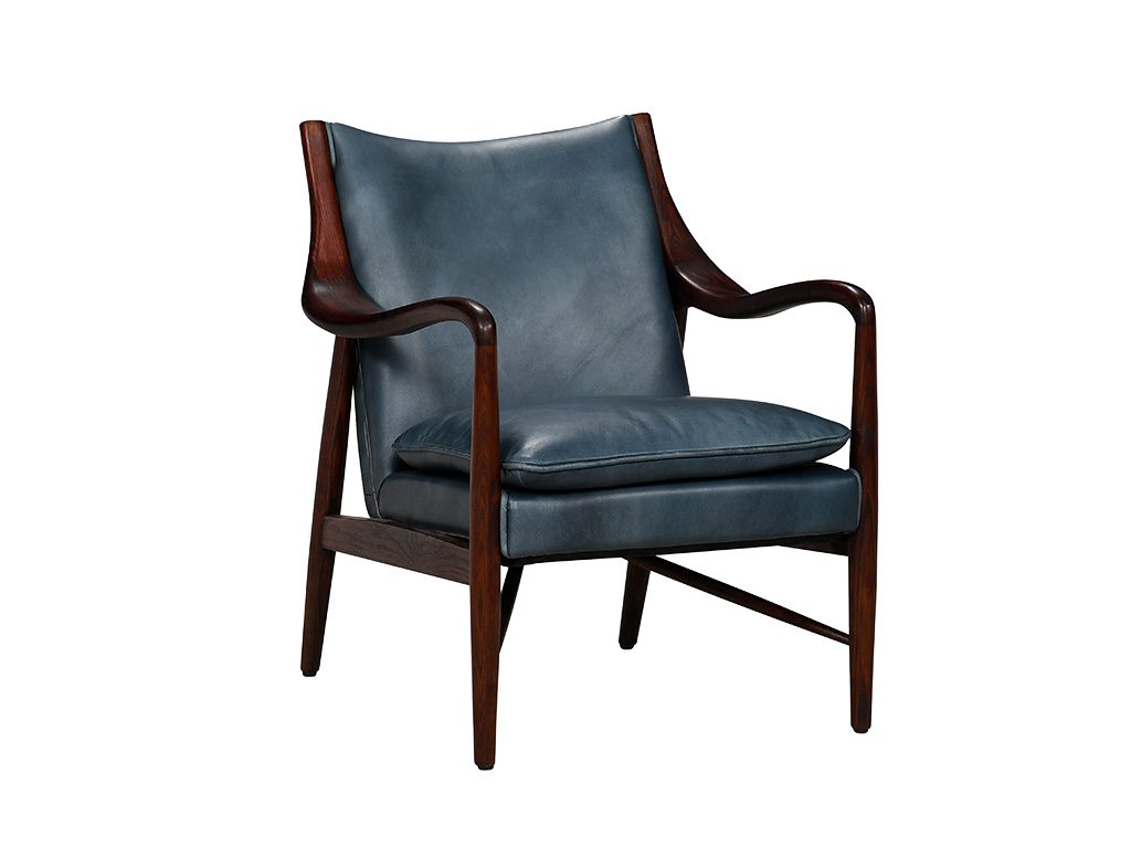 Kiannah Brown Leather Club Chair | Woodstock Furniture & Mattress