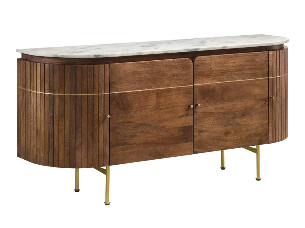 Ortega Marble Top Dining Sideboard Server | Woodstock Furniture