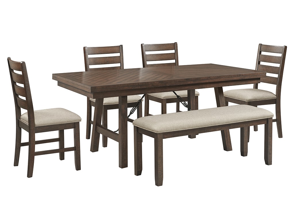 Jax Cherry 72inch 6 Piece Dining Set | Woodstock Furniture