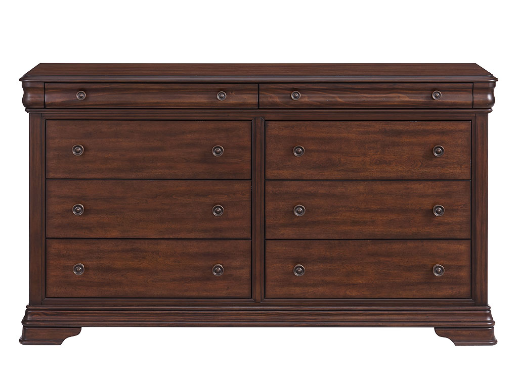 Phillipe Cherry 8 Drawer Dresser | Woodstock Furniture & Mattress