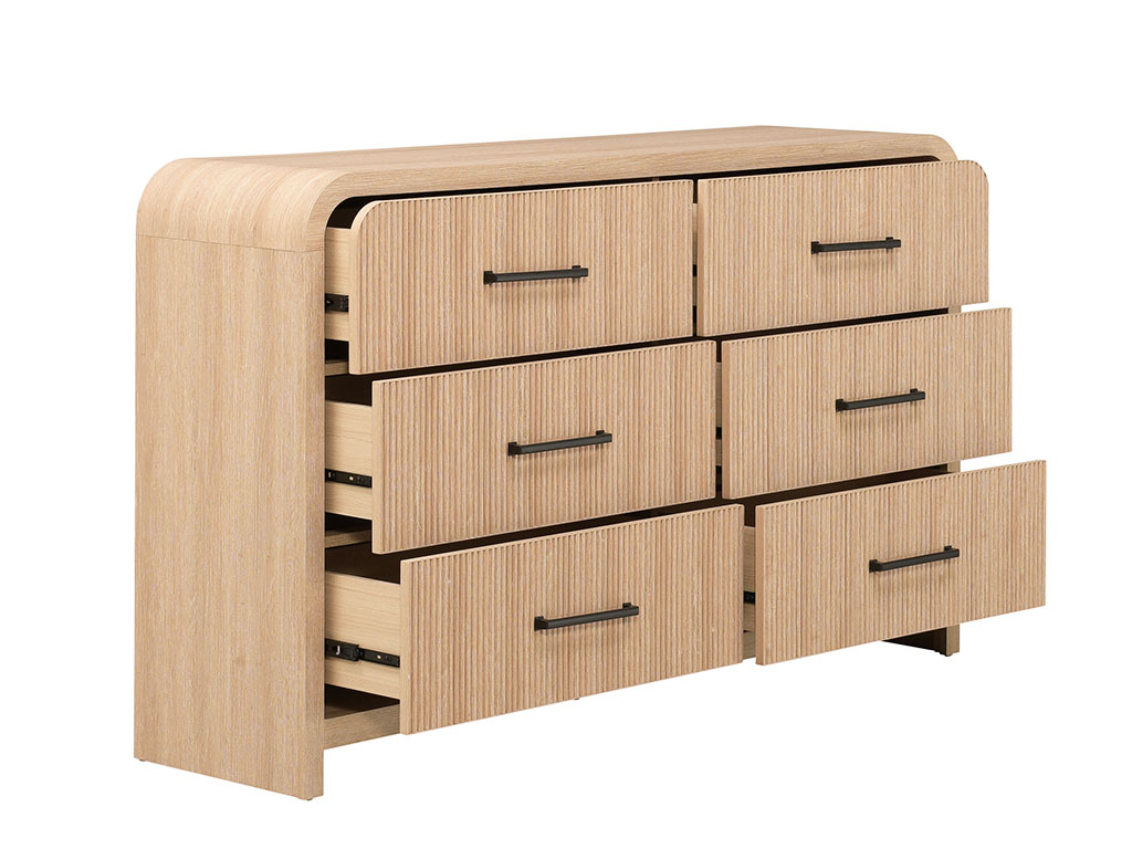 Ridgemont Natural 6 Drawer Dresser | Woodstock Furniture