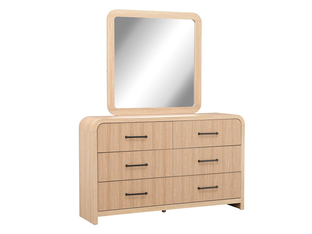 極美品✨ Drawer ドゥロワー リネン100％ ジレベスト スリット 高級 Ridgemont Natural 6 Drawer Dresser | Woodstock Furniture