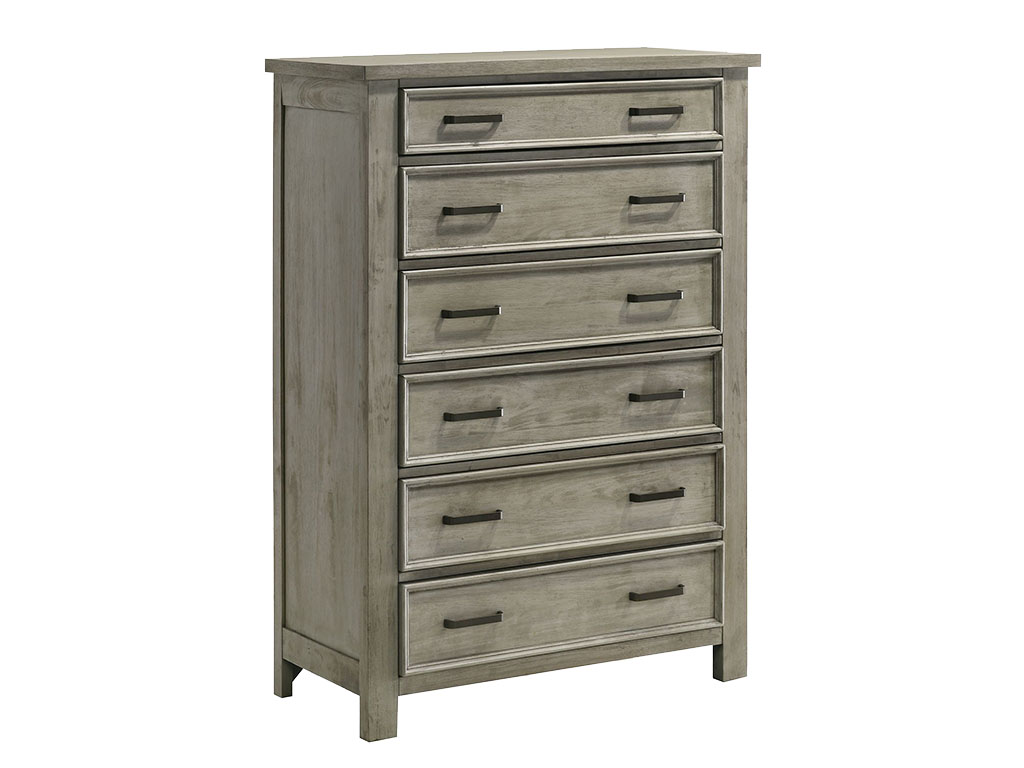 Sullivan Drift Grey 6 Drawer Chest | Woodstock Furniture