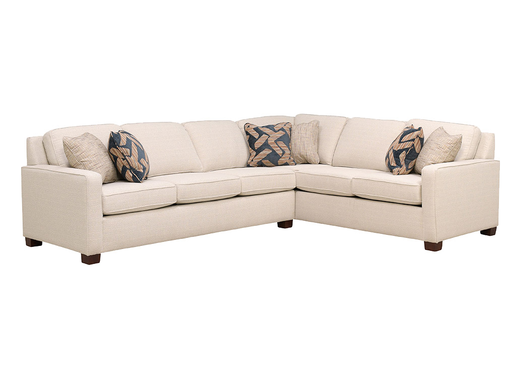Nola Zoe Beige 2 Piece Left Arm Sofa Sectional