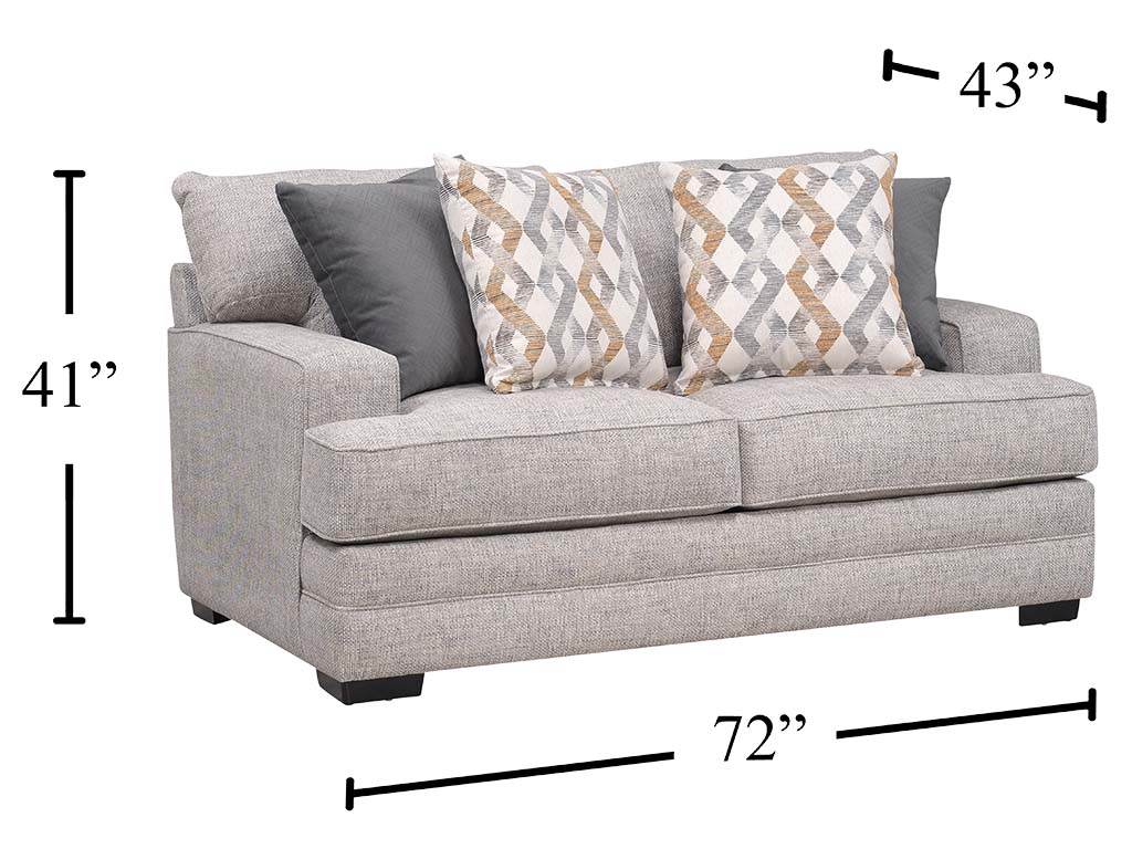 Protege Crosby Dove Loveseat | Woodstock Furniture & Mattress Outlet