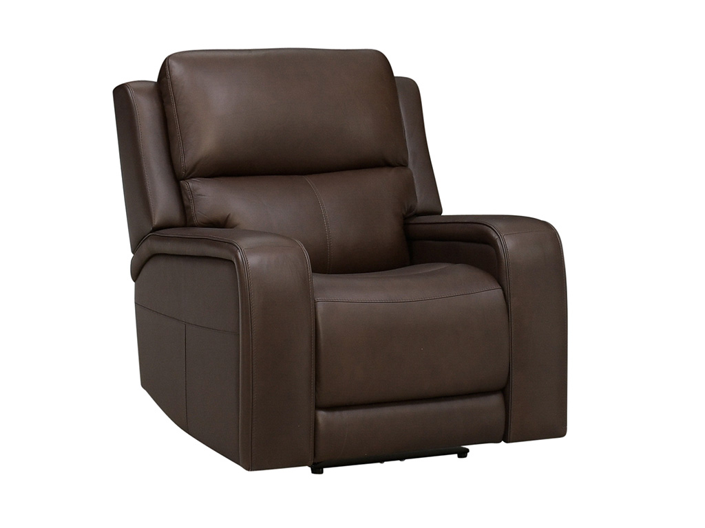 Oasis Truffle Leather Triple Power Recliner | Woodstock Furniture
