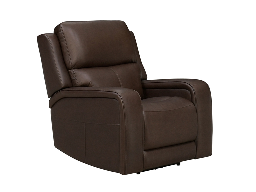 Oasis Truffle Leather Triple Power Recliner | Woodstock Furniture