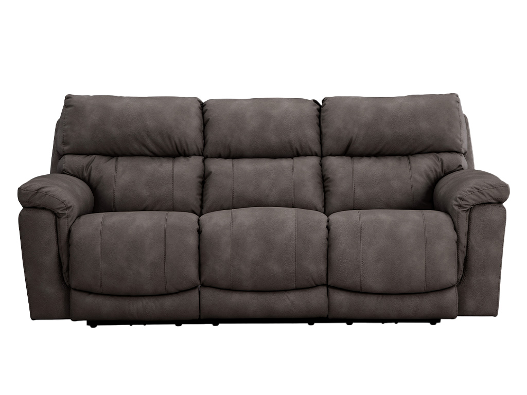 LUZ e SOMBRA 上下セット 160cm Cosmo Pewter Zero Gravity Triple Power Reclining Sofa | Woodstock