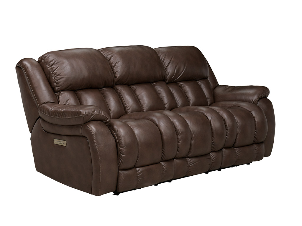 Drifter Mocha Zero Gravity Triple Power Reclining Sofa | Woodstock