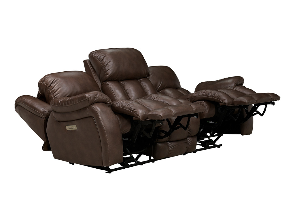 Drifter Mocha Zero Gravity Triple Power Reclining Sofa | Woodstock