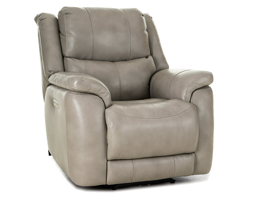 Galaxy Mushroom Leather Zero Gravity Power Recliner Power Lumbar