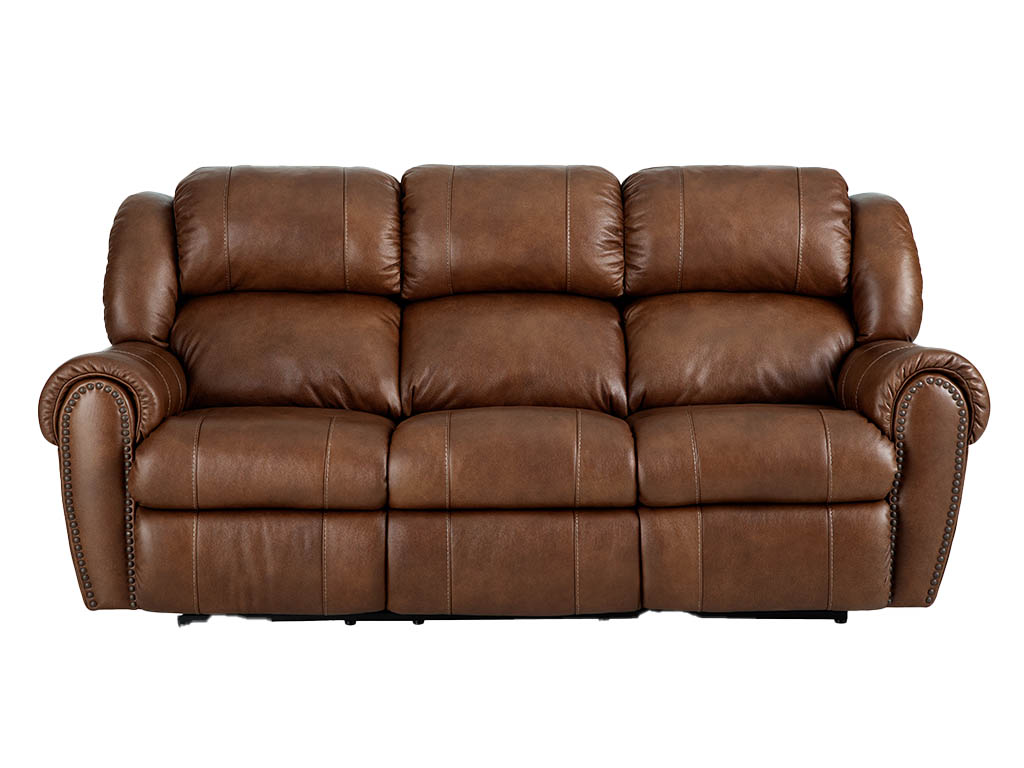 Laredo Cognac Leather Power Reclining Sofa | Woodstock Furniture