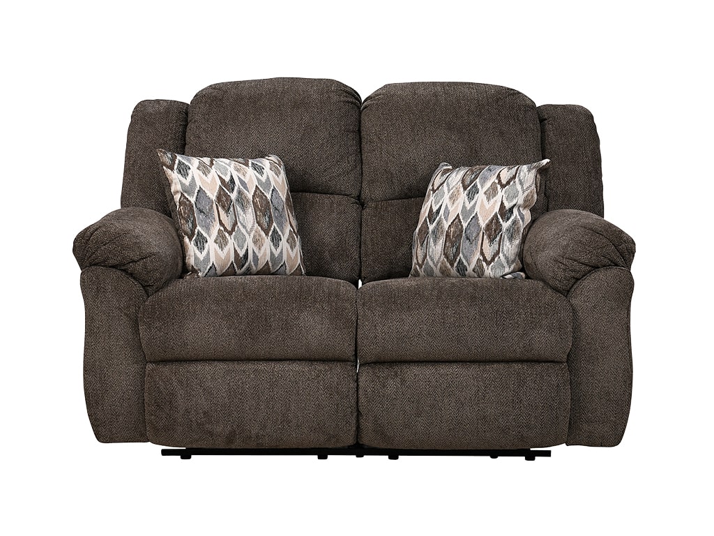 Newport Clove Manual Double Reclining Loveseat | Woodstock