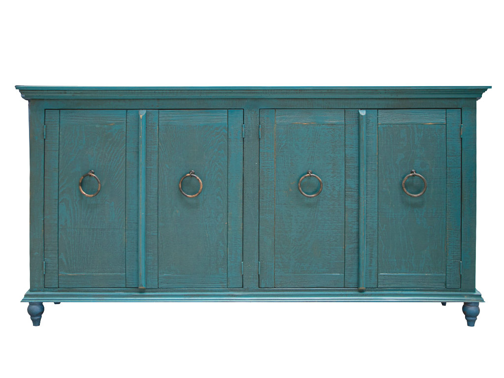 Capri Green 4 Door Console | Woodstock Furniture & Mattress Outlet
