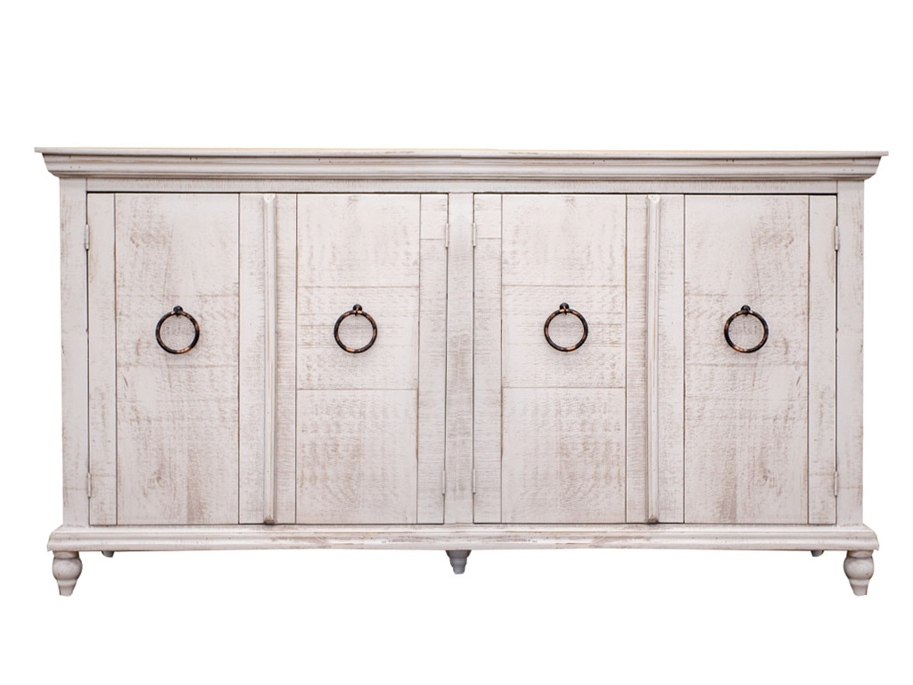Capri Ivory 4 Door Console | Woodstock Furniture & Mattress Outlet