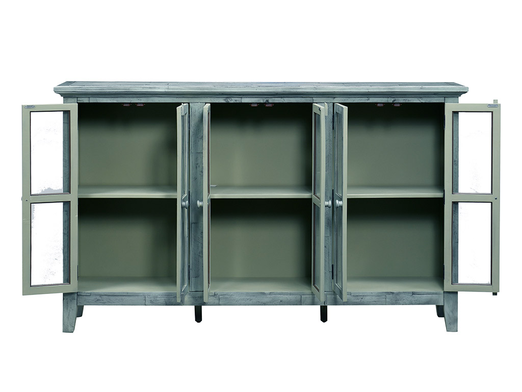 Rustic Shores Surfside 6 Door Accent Cabinet | Woodstock Furniture