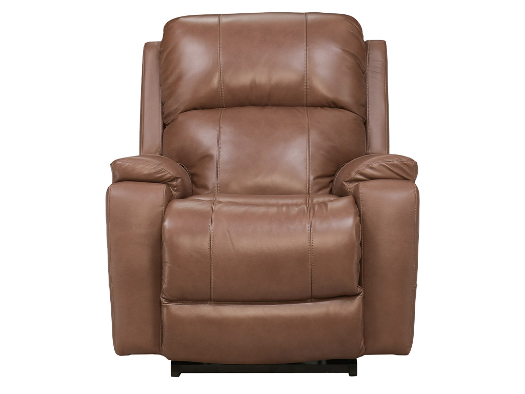 Dorian Mocha Leather Power Rocker Recliner With Power Headrest