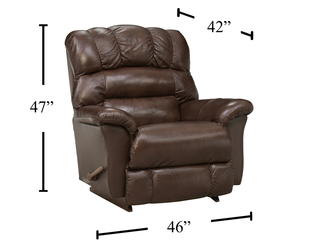 Randell Harvest Leather Manual Rocker Recliner | Woodstock