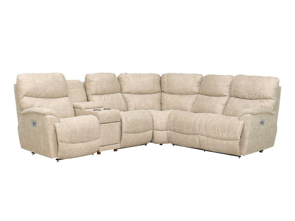 Trouper Stucco 5 Piece Power Reclining Sectional With Power