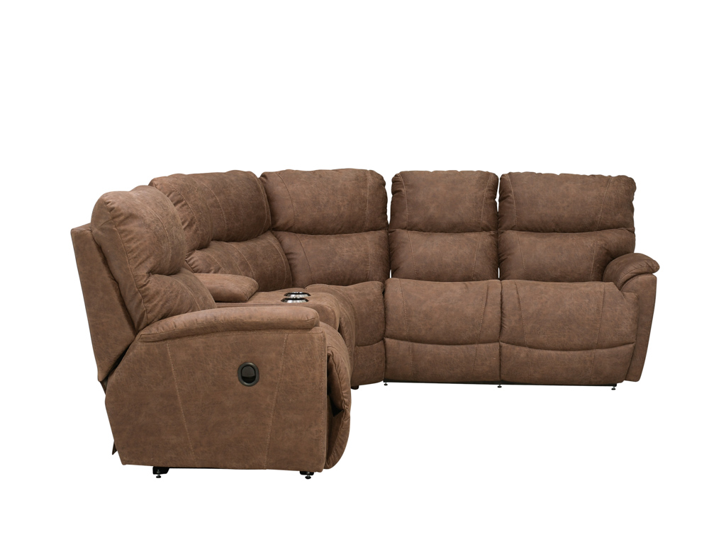 Trouper Whiskey 5 Piece Manual Reclining Sectional | Woodstock