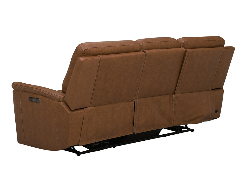 Cooper Camel Leather Zero Gravity Power Reclining Sofa Power