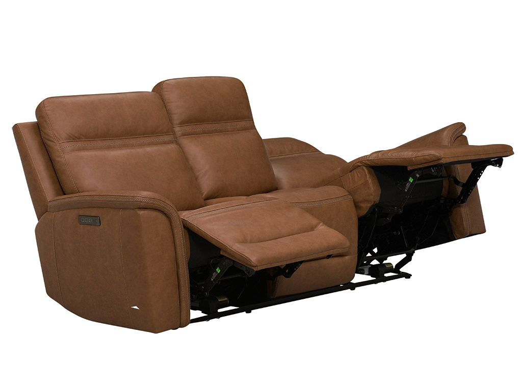 Cooper Camel Leather Zero Gravity Power Reclining Sofa Power