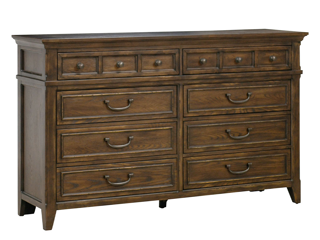Paradise Valley - 8 Drawer Dresser - Saddle Brown