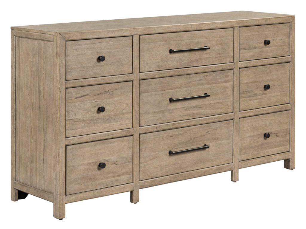 Proximity Place Barley Buff 9 Drawer Dresser | Woodstock Furniture
