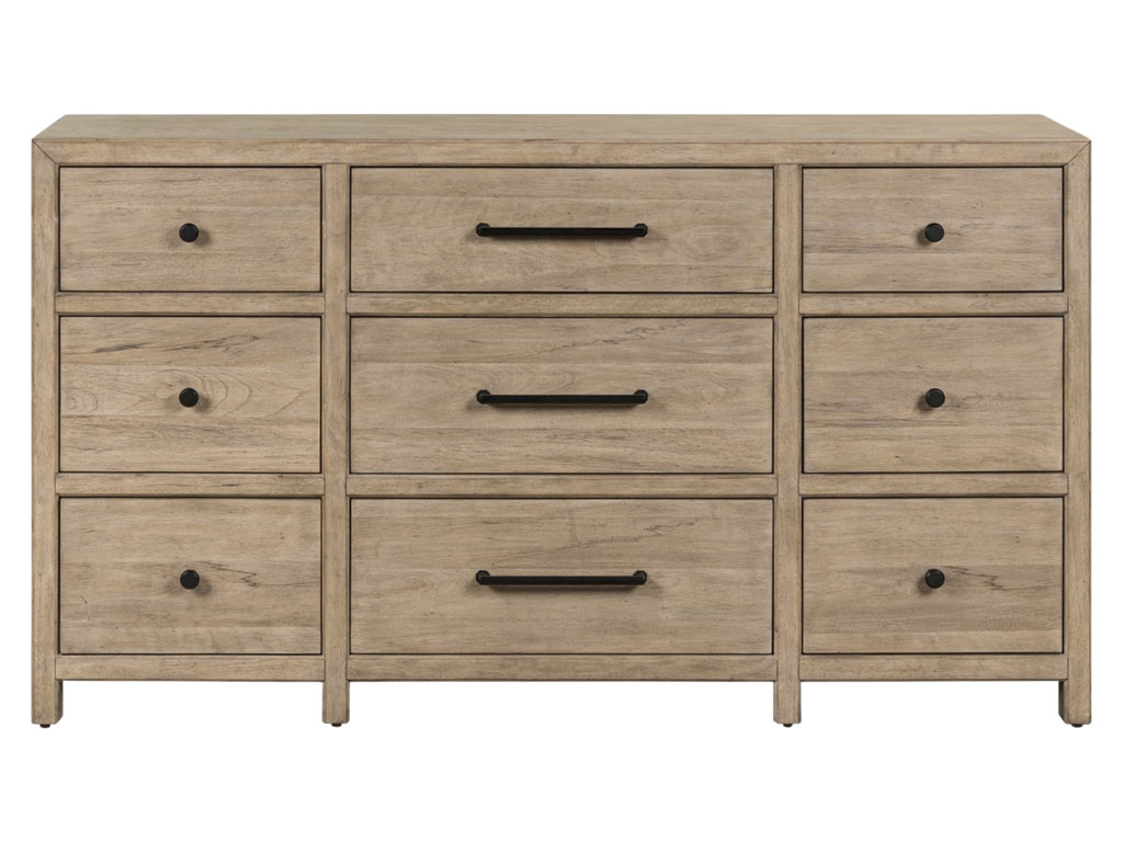 Proximity Place Barley Buff 9 Drawer Dresser | Woodstock Furniture