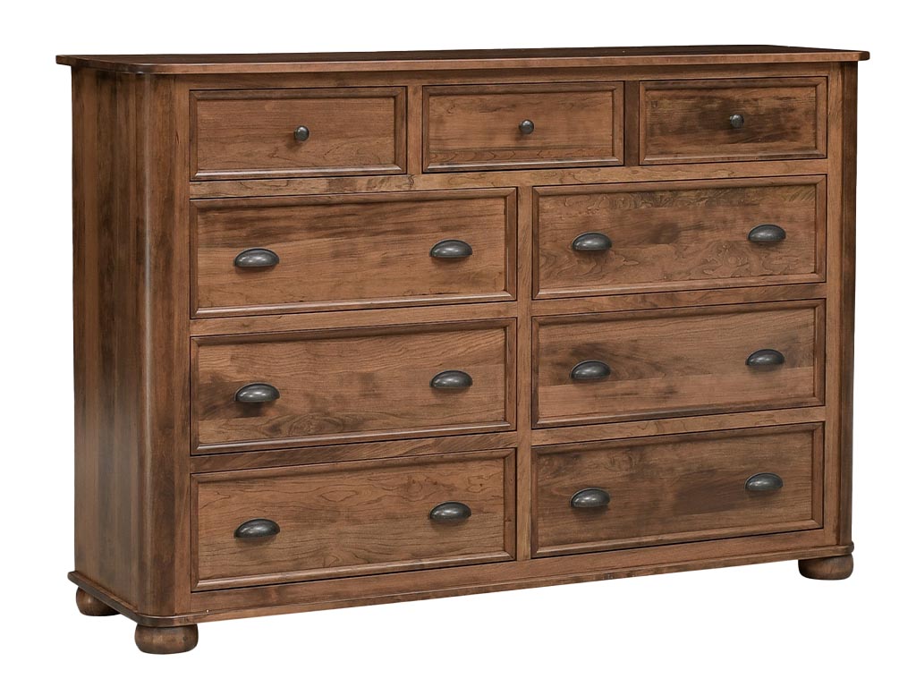 Kingsport Cocoa 9 Drawer Dresser | Woodstock Furniture & Mattress
