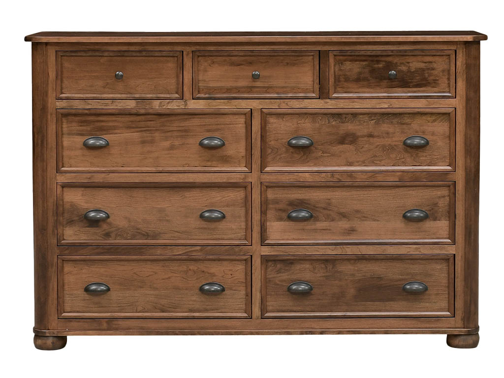 Kingsport Cocoa 9 Drawer Dresser | Woodstock Furniture & Mattress