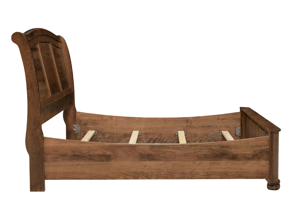 Kingsport Cocoa 3 Piece Bedroom Set With Sleigh Panel Bed Dresser