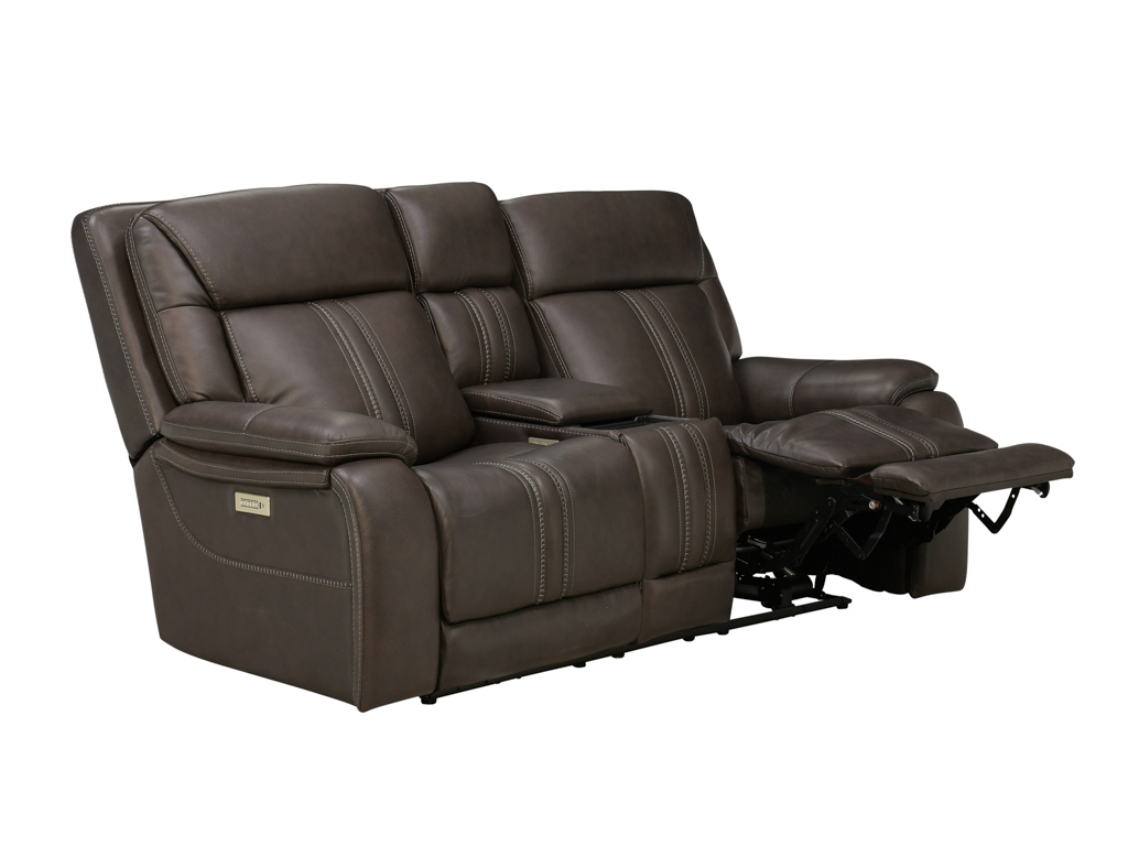 ltwooR7 コンポーネントセット Infinity Earth Leather Triple Power Reclining Console Loveseat