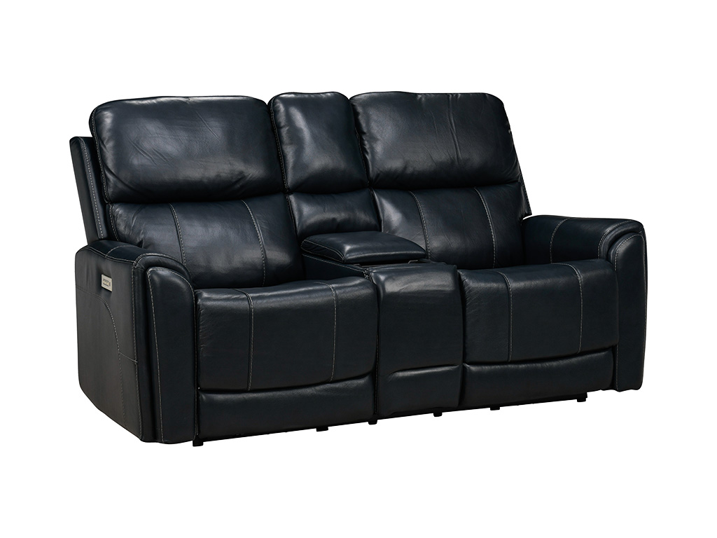 Rainier Ocean Leather Zero Gravity Triple Power Reclining Console