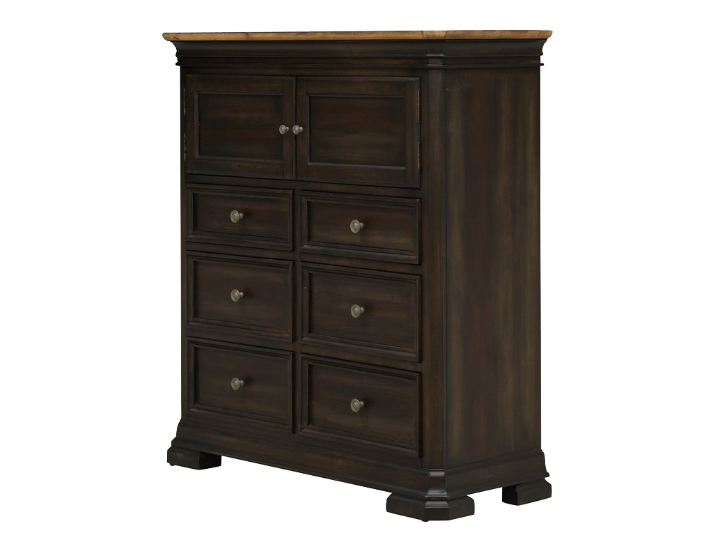 Grand Louie Brown 6 Drawer And 2 Door Chest | Woodstock Furniture