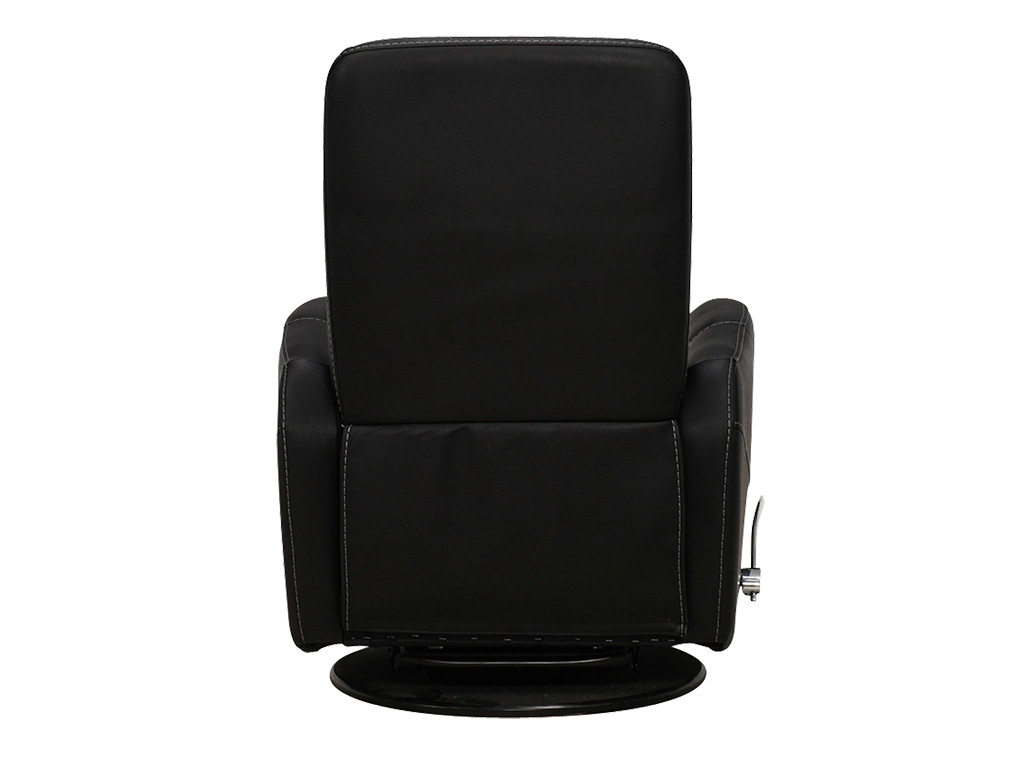 Hercules Black Manual Glider Swivel Recliner | Woodstock Furniture