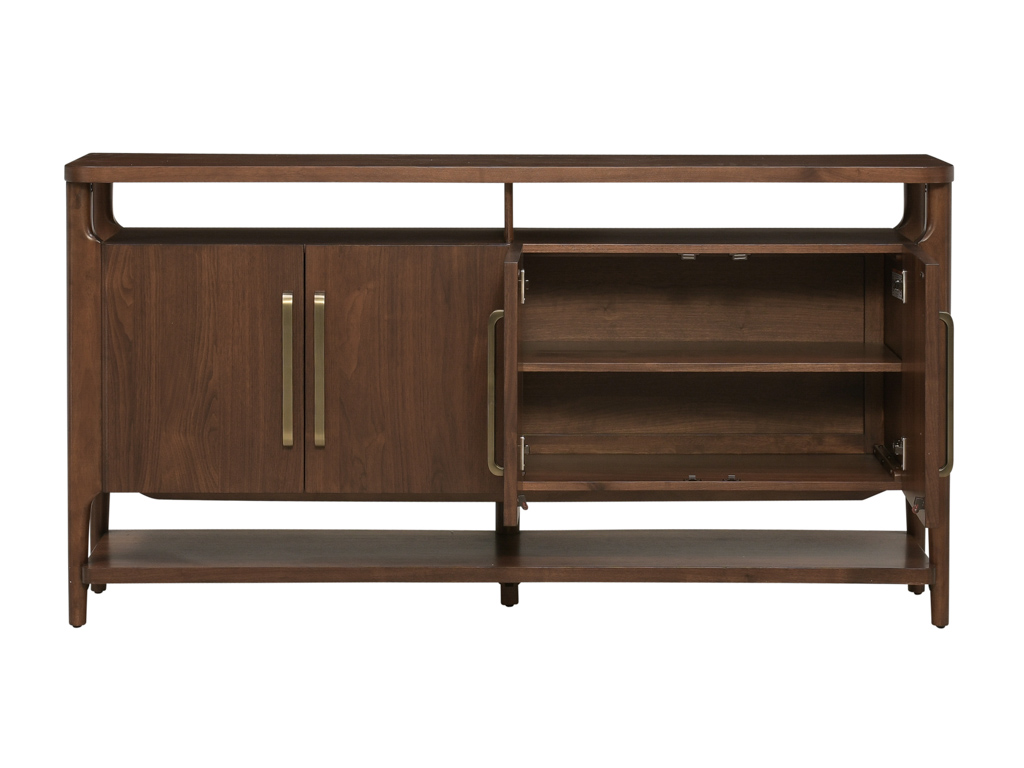 Delia Nouveau Walnut Four Door Server | Woodstock Furniture