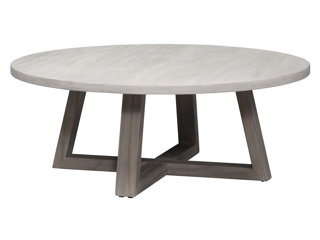 Rowan Light Grey Wheat 60inch Round Dining Table | Woodstock